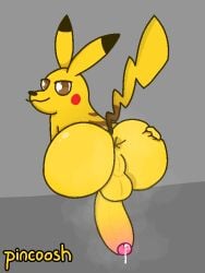 3:4 anus aroused ass backsack balls big_butt big_penis bodily_fluids brown_eyes butt_grab cheek_spots dripping ear_markings erection foreskin generation_1_pokemon genital_fluids genitals glans hand_on_butt humanoid_genitalia humanoid_penis leaking_precum looking_at_viewer looking_back male male_only markings musk musk_clouds musky_butt musky_penis nintendo penis perineum pikachu pincoosh pink_glans pokemon pokemon_(species) pokemon_only precum precum_drip rear_view red_cheeks semi-anthro shortstack solo spread_anus spread_butt spreading tail tail_markings teapot_(body_type) uncircumcised