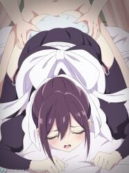 100_kanojo aijou_rentarou ass ass_grab blush closed_eyes doggy_style garter_belt huge_ass kimi_no_koto_ga_dai_dai_dai_dai_daisuki_na_100-nin_no_kanojo maid maid_uniform meido_mei the_100_girlfriends_who_really_really_really_really_really_love_you