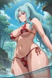 ai_generated aichat bikini candid cute ecchi pinku pinku.ai pinkuai swimwear tomoe tsukimichi_moonlit_fantasy