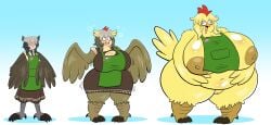 avian brain_drain chicken chicken_girl intelligence_drain intelligence_loss iq_loss prinnydood species_transformation transformation transformation_sequence