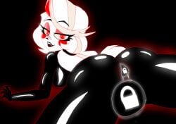 brainwashing charlie_morningstar_(hazbin_hotel) crackpro drone droneification dronesuit edit female female_focus female_only hazbin_hotel hypnosis latex latex_suit mind_control null_bulge sebasdono third-party_edit