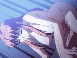 animated animated breasts censored closed_eyes cowgirl_position cowgirl_position dutch_angle houya_yukitoshi large_breasts long_hair lowres mosaic_censoring nipples nude reversible sex straddling yoshimori_misaki