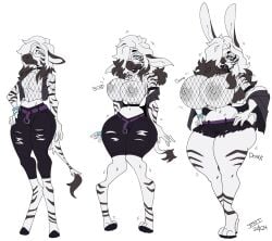 bimbo bimbo_lips bimbofication bimbophi breast_expansion bunny hourglass_expansion hourglass_figure species_transformation transformation transformation_sequence zebra