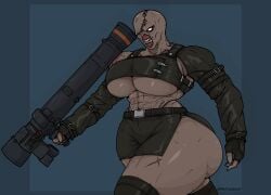 1girls huge_ass huge_breasts methados monster monster_girl nemesis_(resident_evil) resident_evil resident_evil_3 rule_63 thick_thighs