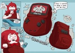 fat fat_ass fat_butt fila_(veryfilthything) game_boy gameboy inanimate_object inanimate_transformation obese obese_female object_transformation objectification overweight overweight_female tagme transformation veryfilthything