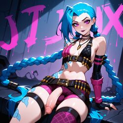 jinx (league of legends) from league of legends by lunaart