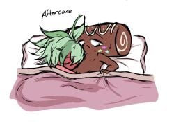 2boys after_sex aftercare cosmo_(dandy's_world) cuddling dandy's_world sleeping sprout_(dandy's_world)