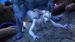 1boy 1girls 3d ahe_gao anal anal_sex big_breasts blizzard_entertainment blue_skin draenei female horns huge_breasts interspecies male sex tail thick_thighs thighhighs troll troll_(warcraft) troll_male voluptuous voluptuous_female warcraft white_hair wide_hips world_of_warcraft yrel zentaeron