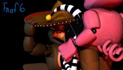 1girl2boys 3d c4d cinema4d el_chip face_fucking faceless_male five_nights_at_freddy's freddy_fazbear's_pizzeria_simulator fucking hat_grab pigpatch_(fnaf) scottgames security_puppet security_puppet_(fnaf) smile sucking_penis tagme