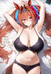 1girls ai_generated animal_ears anthropomorphization artist_request daiwa_scarlet_(umamusume) eyes female hair legs skin tagme umamusume umamusume_pretty_derby young