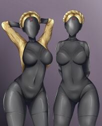 2girls atomic_heart left_(atomic_heart) right_(atomic_heart) tagme the_twins_(atomic_heart) whitewolf901