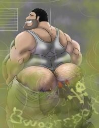fart fart_cloud fart_fetish farting farting_in_face farting_on_another farting_on_face farts furry_and_human gassygohma gurry human looking_at_another looking_at_partner looking_back looking_down original_character pants_down staring_at_ass sweat sweating sweaty sweaty_ass sweaty_butt