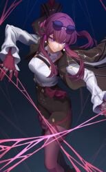 big_ass big_breasts big_butt big_thighs big_titties curvaceous curvaceous_female curvaceous_figure curvy curvy_figure curvy_hips exnezo female female_focus female_only honkai:_star_rail kafka_(honkai:_star_rail) purple_hair short_hair