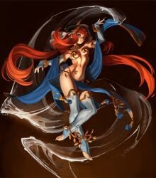 big_breasts big_breasts big_butt big_thighs big_titties clothing exnezo female female_focus female_only genshin_impact long_hair mihoyo nilou_(genshin_impact) orange_hair