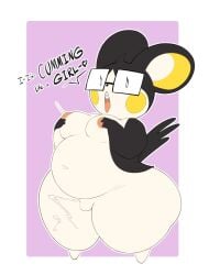 arthur_(justkindofhere) big_breasts breasts busty_boy cleavage datmofo4 emolga furry huge_breasts justkindofhere male male_with_breasts nipples penis pokemon pokemon_(species)