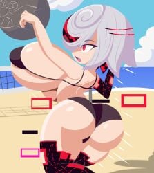 1girls beach bikini sage_(sonic_frontiers) sonic_(series) sonic_frontiers sonic_the_hedgehog_(series) tagme yelladrill