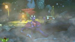 1girls activision anthro cynder deltahooves dragon dragoness female hot_spring lamp light night nude nudity onsen outdoors relaxing sfm smile solo source_filmmaker spyro_the_dragon steam the_legend_of_spyro towel water wet