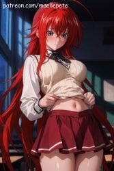 ai_generated anime beautiful beauty blush breasts cleavage cute eyes female flat_belly girl girly high_quality high_resolution high_school_dxd highres human long_hair love maellepetite medium_breasts naked nsfw nude nude_female nudity oil oiled oiled_body oiled_skin petite petite_body petite_female pose rias_gremory shiny_skin skinny slim slim_waist small_breasts teenage_girl uncensored young