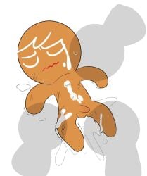 1boy 2025 after_sex blue_eyes bodily_fluids brown_body closed_eyes cock cookie_run cookie_run:_tower_of_adventures cookie_run_kingdom cookie_run_ovenbreak cum cum_on_body devsisters dirt ejaculation gay genitalia genitals gingerbrave gingerbread_cookie gingerbread_man kuwoesque looking_at_partner male male_only no_humans non-human non-human_only offscreen_character offscreen_characters penis red_lips roughed_up semen semen_in_anus semen_on_body tagme white_hair yaoi