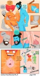 comic comic_page demeter_(destripando_la_historia) destripando_la_historia freyja_(destripando_la_historia) goddess greek_mythology hestia hestia_(destripando_la_historia) kratos poseidon_(destripando_la_historia) the_butcter_show
