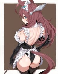 1girls ai_generated animal_ears anthropomorphization artist_request eyes female hair legs mihono_bourbon_(umamusume) skin tagme umamusume umamusume_pretty_derby young