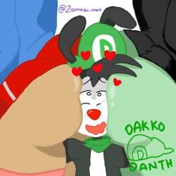 1boy 1boy2girls 2girls 2girls1boy ass ass_sandwich ass_smelling bubble bubble_ass bubble_butt dakko_(dakkodanth) dakkodanth dragon_ball dragon_ball_fusions facesitting fat_ass female_zamasu fetish obsession punishment sandwich_position zamasu_crack_(dakkodanth)