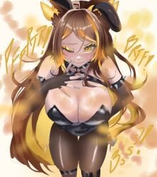1girls 3d ass big_ass big_breasts black_nails breasts brown_hair bunny_ears bunny_tail bunnysuit collar deluxe_rosie fart fart_cloud fart_fetish farting female female_only fishnet_thighhighs fishnets heart-shaped_pupils hips indie_virtual_youtuber indoors leotard light-skinned_female light_skin long_hair looking_at_viewer melonarts2_(artist) multicolored_hair orange_eyes orange_hair playboy_bunny selfie sinder_(vtuber) smile solo solo_female standing sweatdrop sweaty virtual_youtuber wide_hips wolf wolf_ears wolf_girl wolf_tail