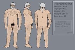 age_difference balls ballsack beard belly big_balls big_male big_penis broad_shoulders cock dick dominant dominant_male flaccid_penis german gray_hair hairy_balls hairy_chest hairy_male large_balls large_male masculine_male mature_male moustache muscular muscular_male old_male old_man older_male penis ponytail pubic_hair reference_image reference_to_character sugar_daddy thick_penis uncut_penis unshaved unshaven_face
