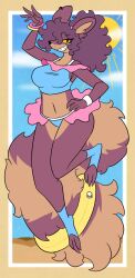 big_breasts bikini breasts female furry huge_breasts nerdyreindeer thick_thighs wide_hips