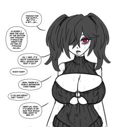 breasts_bigger_than_head cleavage enormous_breasts huge_breasts tagme truelordpotato twintails