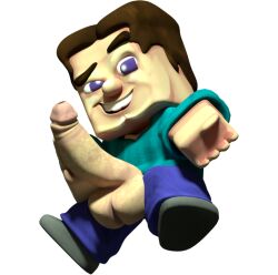 grotesque steve from minecraft