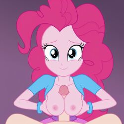 accurate_art_style aerolae ai_generated blue_eyes breasts civitai clothed clothed_paizuri equestria_girls exposed_breasts my_little_pony nipples paizuri penis_between_breasts pink_hair pink_skin pinkie_pie_(eg) pinkie_pie_(mlp) pov pov_paizuri
