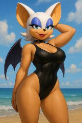 ai_art ai_assisted ai_generated bat bikini furry furry_female goth mobian mobian_(species) rouge_the_bat sonic_(series) sonic_the_hedgehog_(series) xifiak