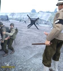 anal anal_sex army caught_in_the_act erection exhibitionism fucked_from_behind fucking gay gay_male gay_sex hard_on jerking_off jerkingoff male masturbation medal_of_honor_airborne military outdoors soldier soldiers threesome tommys_eagle_hq uniform voyeur voyeurism ww2