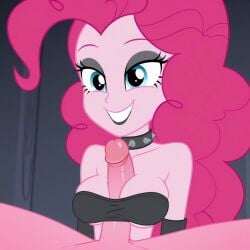 accurate_art_style aerolae ai_generated bandeau black_lipstick blue_eyes bra breasts civitai clothed clothed_paizuri equestria_girls eyeshadow goth goth_girl goth_pinkie_pie_(eq) my_little_pony nipples paizuri paizuri_lead_by_female penis_between_breasts pink_hair pink_skin pinkie_pie_(eg) pinkie_pie_(mlp)