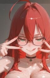 ai_generated best_girl kimi_no_koto_ga_dai_dai_dai_dai_daisuki_na_100-nin_no_kanojo red_hair yakuzen_kusuri