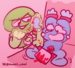 algebralien axe battle_for_bfb battle_for_bfdi battle_for_dream_island bfb bfdi blood blue_body blue_skin clownish_school ero_guro four_(bfb) god_is_dead god_is_dead_and_we_killed_him green_body green_skin guro jacknjellify object_show object_show_community object_shows osc penis penis_removal tagme tears tears_of_pain tentacle tentacle_dick tentacle_penis the_power_of_two tpot two_(tpot) x_finds_out_his_value xfohv