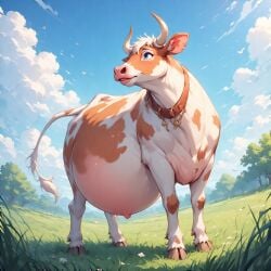 ai_generated bovine furry pregnancy pregnant