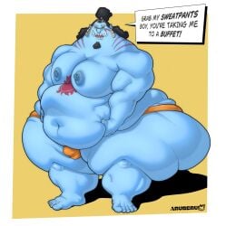 aru_beru bara bulge fat fat_ass fishmen_(one_piece) jinbe obese one_piece overweight overweight_male