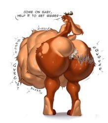 2024 absurd_res anal anal_vore anthro ass digestion digestion_noises dodosh duo fatal_vore gurgle_(sound_effect) hi_res implied_death lagomorph leporid male male/male mammal nude rabbit rumbling_stomach slosh sloshing_belly struggling struggling_prey thick_thighs vore wide_hips