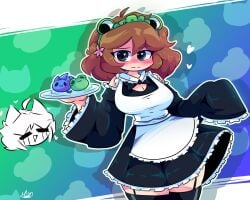 brown_hair maid_outfit moonlightdrawinguwu sirivt tagme