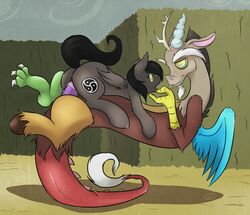 ass bat_pony black_hair cutie_mark discord_(mlp) equine female friendship_is_magic hair horse male mammal meggchan my_little_pony original_character pegasus penis pony qetesh rape straight_hair wings