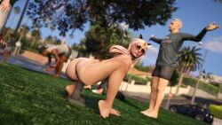 female grand_theft_auto_online grand_theft_auto_v ingame jenny_duke masturbation