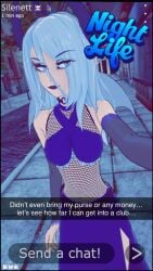 breakwater_ridge comic dialogue dragon_girl dragon_horns fangs female female_focus oc original_character selfie snapchat story