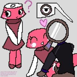 1boy 1boy1girl blush blushing_at_partner brightney_(dandy's_world) cheerful cute dandy's_world female happy_sex innocent non-human roblox rodger_(dandy's_world)