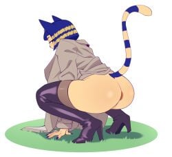 1girls animal_crossing ankha anus ass female pakusta pussy tagme trenchcoat