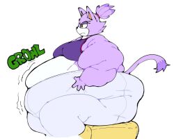 bbw belly big_belly blaze_the_cat fat fat_arms fat_belly fat_butt fat_female fat_fetish kaboodledoodles obese obese_female overweight_female sonic_(series) sonic_the_hedgehog_(series) ssbbw stomach_noises sweatpants