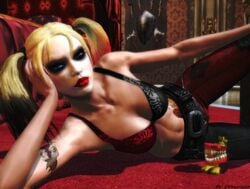 3d batman:_arkham_city batman_(series) dc dc_comics ethaclane female female_only harley_quinn harley_quinn_(arkham) harley_quinn_(arkham_city) human solo tagme