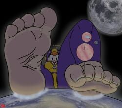 1girls bea_(brawl_stars) brawl_stars feet foot_fetish giantess hjpres soles