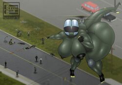 aeromorph aircraft animate_inanimate anthro anthropomorphization ass big_ass big_breasts big_butt breasts bubble_ass bubble_butt busty helicopter huge_ass huge_breasts huge_butt living_aircraft living_machine meme pointing project_zomboid redviewer_55 tagme thick_thighs vehicle wide_hips zombie